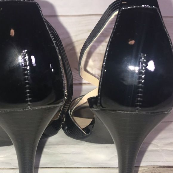 Talbots Getty Black Patent Leather Heel-Size 6B - Picture 6 of 8